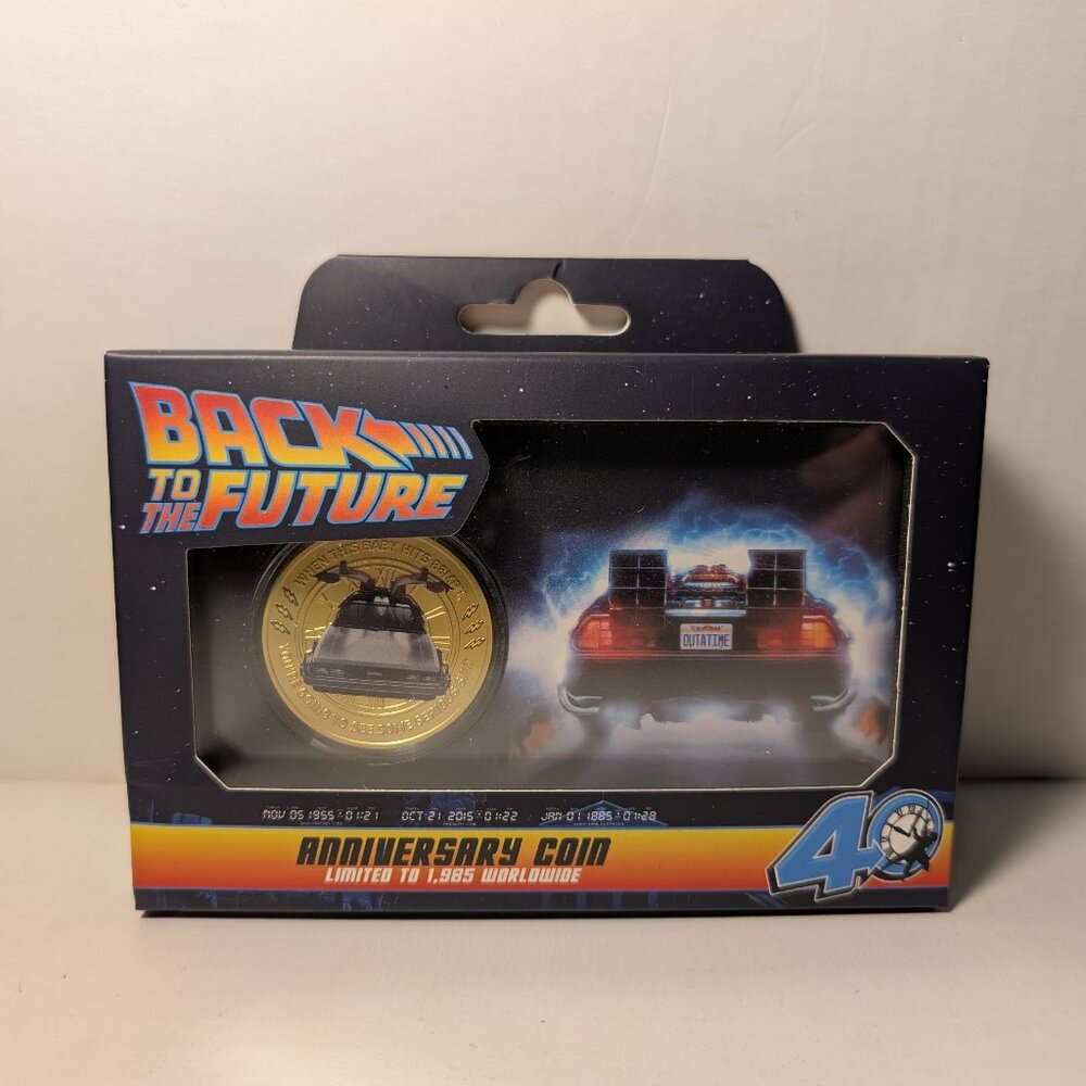 Back to the Future 40th Anniversary Presentation Coin Official Collectible